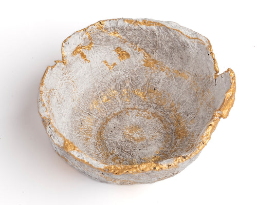 Seta Beyaz Eskitme Kase